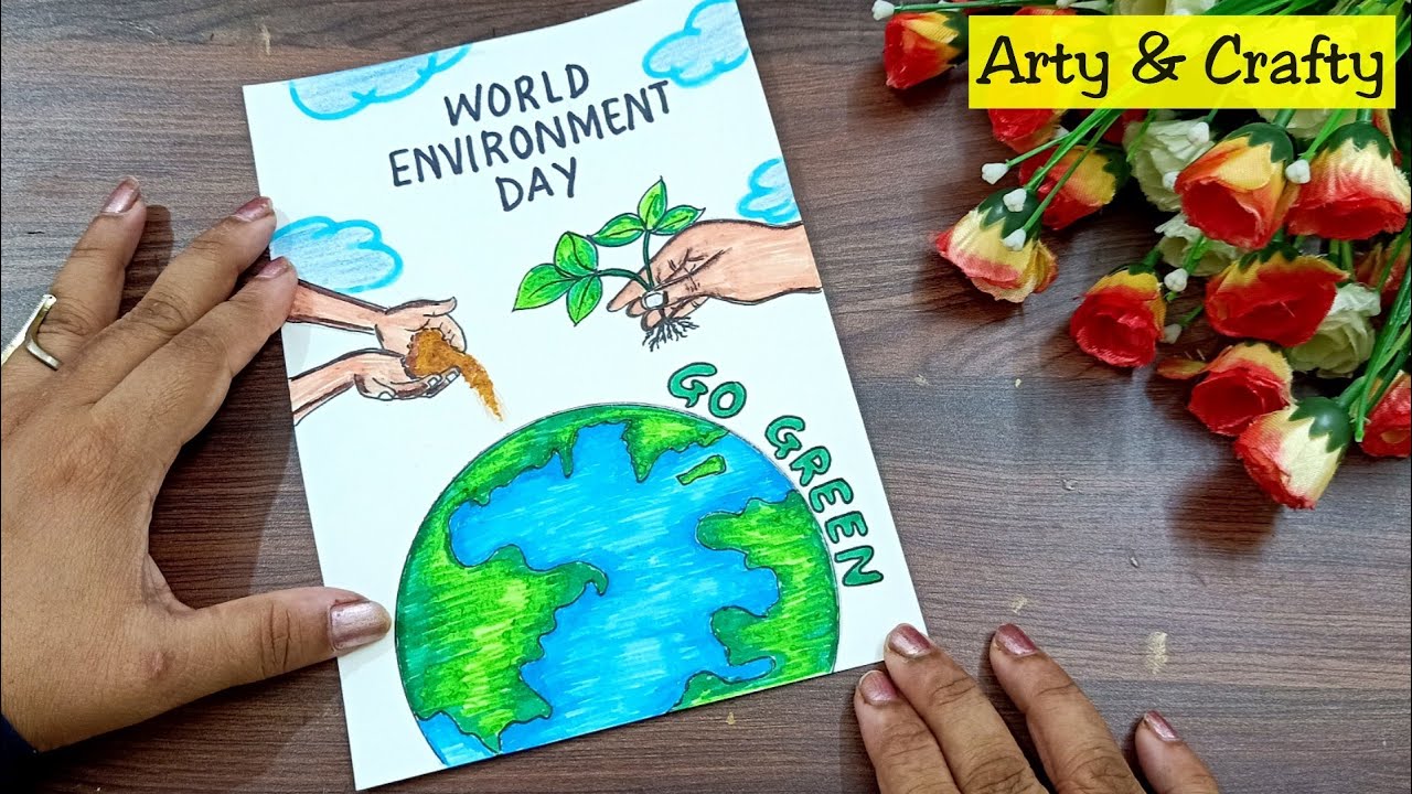 World Environment Day Drawing|Save Nature|Save environment poster ...