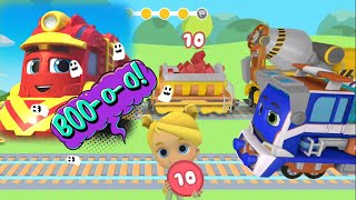KERETA KONSTRUKSI MEMBAWA BATU BATA | BELAJAR BERHITUNG | KARTUN ANAK | MIGHTY EXPRESS GAMES screenshot 5
