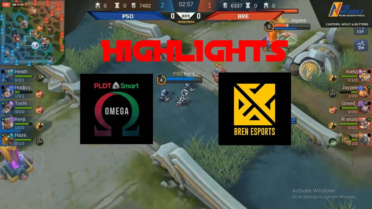 BREN EPRO VS PLDT SMART OMEGA - TNMLF | HIGHLIGHTS | [GAME1-2]