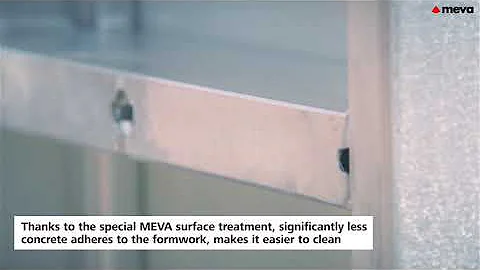 Coating of the steel profile of MEVA panel formwork