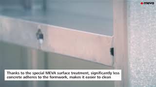 Coating of the steel profile of MEVA panel formwork