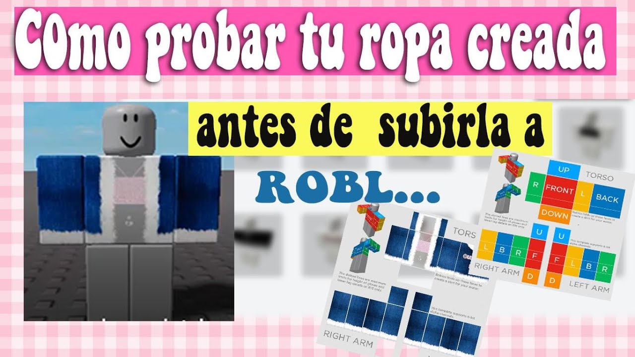 Cómo Probar Ropa Creada para Subirla a ROBLOX - YouTube