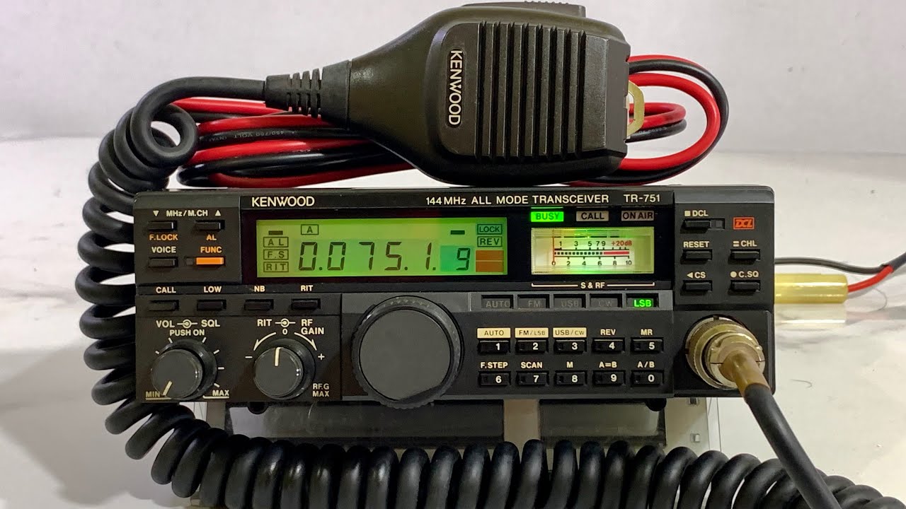 KENWOOD TR-751 144MHz トランシーバー ジャンク ✨Kenwood TR-751 VHF 18W + DC + Mic Open✨ - YouTube