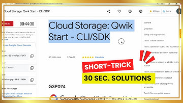 [2024] Cloud Storage: Qwik Start - CLI/SDK | short Trick | Qwiklabs Solutions | GSP074 | #arcade