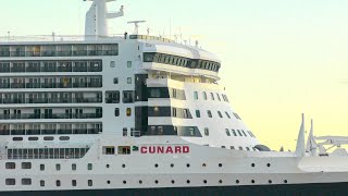 Queen Mary 2 arrives in Greenock, Scotland
