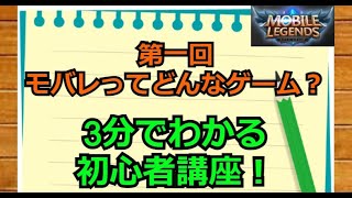【モバレ】第一回「モバレってどんなゲーム？」3分でわかる初心者講座 モバイルレジェンドをこれから始めるっていう方に向けた動画です‼　基礎知識 ゲームの勝ち方 雰囲気 モバレジェ攻略!!