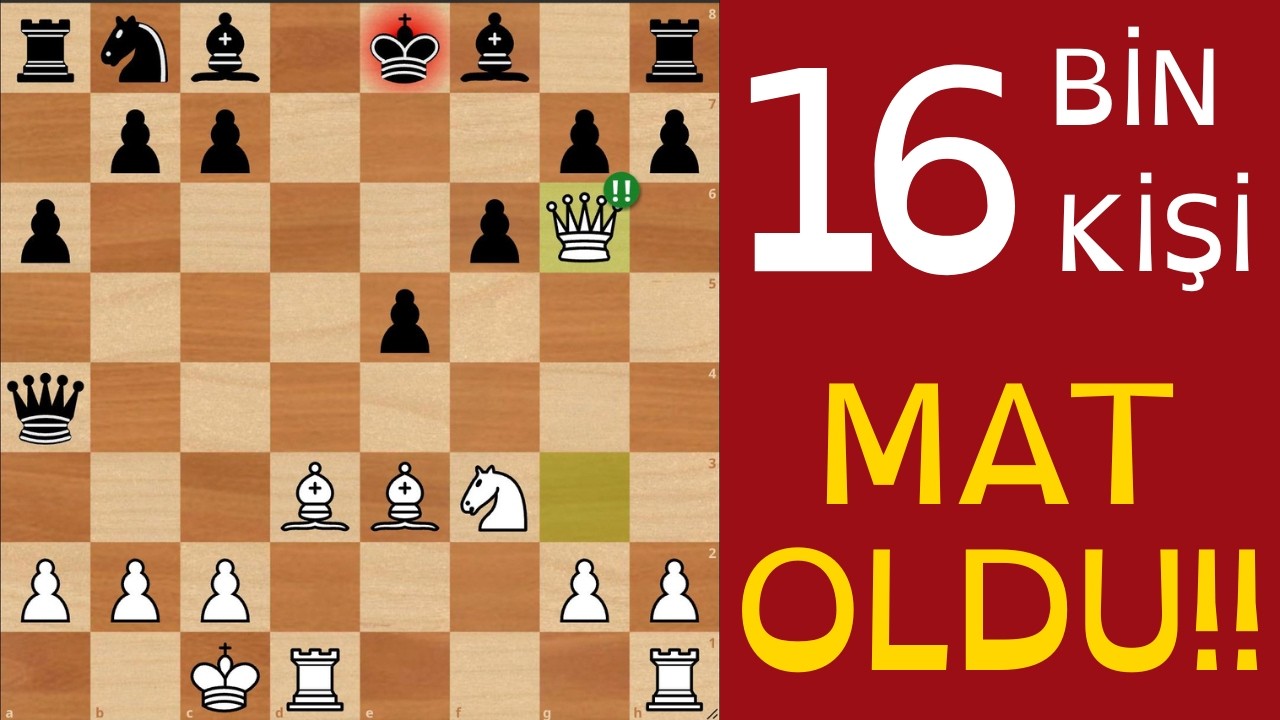 SATRANÇTA AÇILIŞTAN KAZANMAK - BU KADAR KOLAY OLMAMALI!