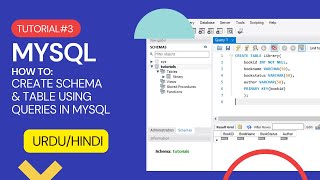 Information MySQL Tutorial: How to Create Schema and Table using Queries in Database (MySQL) Urdu/Hindi Update