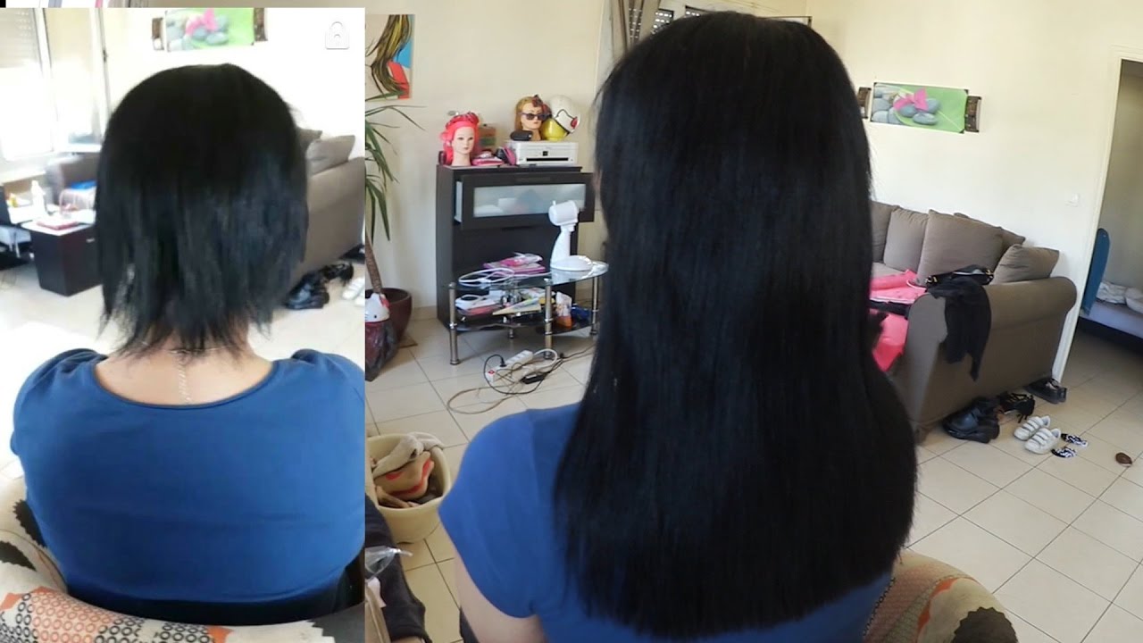 Extension cheveux clip sur cheveux court Extension cheveux clip sur cheveux court