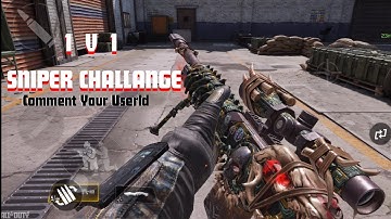 1v1 Sniper Challenge in COD Mobile – Drop Your Username to Join!
