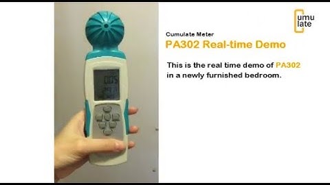 Cumulate Meter | PA302 HCHO (CH2O/Formaldehyde) Portable Thermo-hygro Indoor Air Quality Monitor