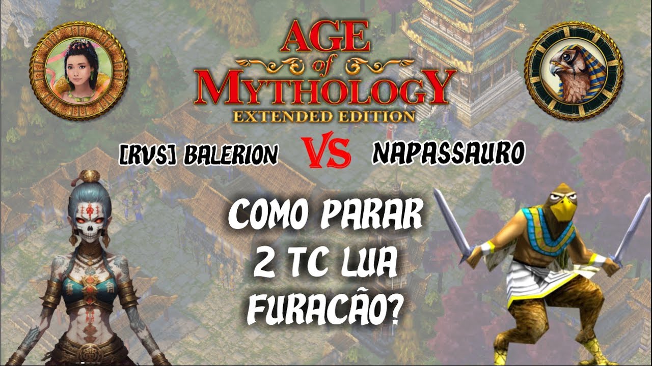 Nu Wa vs Rá (Alfheim) - Como PARAR 2 TC LUA FURACÃO - Age of Mythology - Chineses