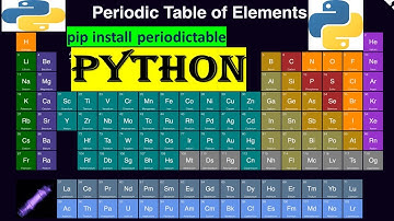 PYTHON|  READ Modern Periodic Table Using Python-PROJECT|