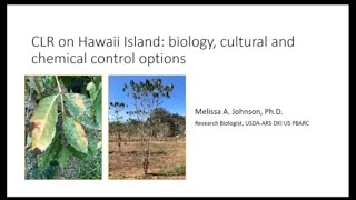 Coffee Leaf Rust Control options  and tree health discussions for Kona and Ka'u