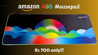 Level Up Your Gaming Setup with Amazon Basics RGB Gaming Mousepad. RGB on budget.