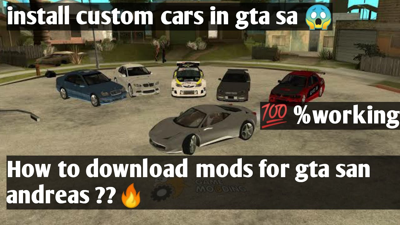 How to download mods for gta san andreas 🔥 II install custom car mod in ...