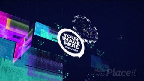 Intro Maker for a Logo Reveal Featuring Modern Glitch Effects and Animated Text