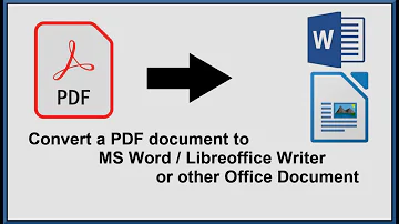 How do I convert a PDF to Word in LibreOffice?