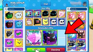Trading For My First GODLY GEM In Bubblegum Simulator INFINITY! (ROBLOX)
