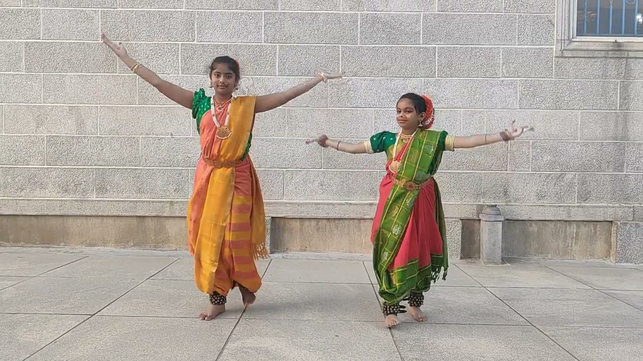 Aigiri Nandini by Aadhya and sri Mayi