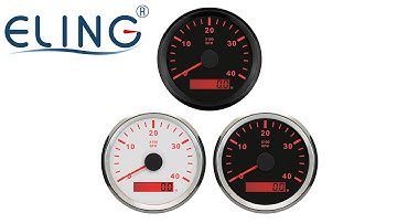 85mm Tachometer Gauge REV Counter with Hour Meter Red Backlight