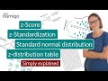 z-Score, z-Standardization, Standard Normal Distribution, z-Distribution Table - Simply explained Mp3 Song
