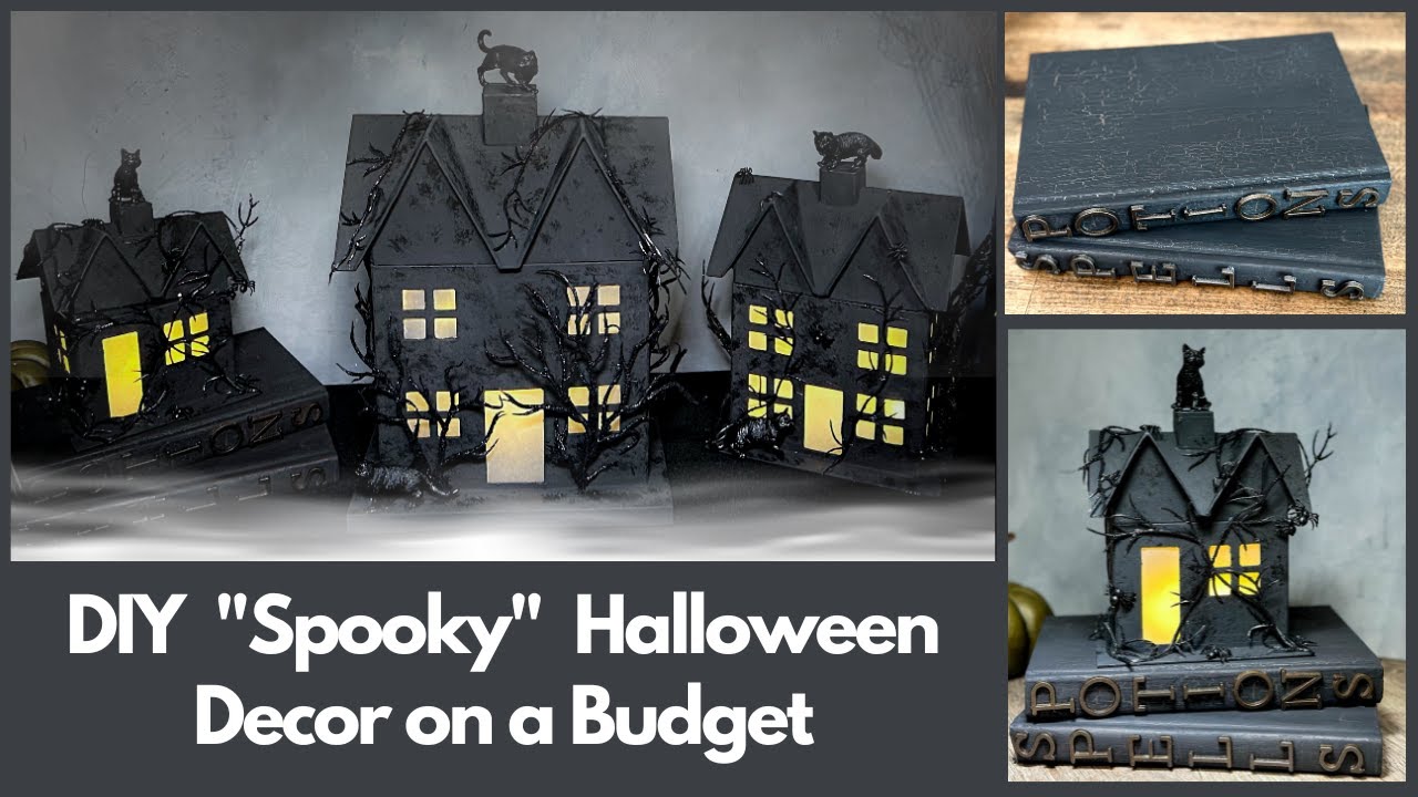 DIY Spooky Halloween Decor on a Budget/Hauted House/Halloween DIY ...