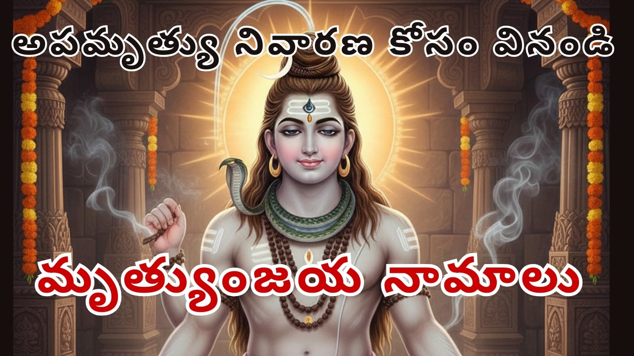 🔱 శ్రీ మృత్యుంజయ అష్టోత్తర శత నామావళి | రోగ & అపమృత్యు నివారణ కోసం వినండి | Daily Healing Chant
