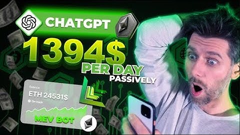 I Just Made MEV Arbitrage Bot with ChatGPT | 1,394$ in a Day | Passive Income