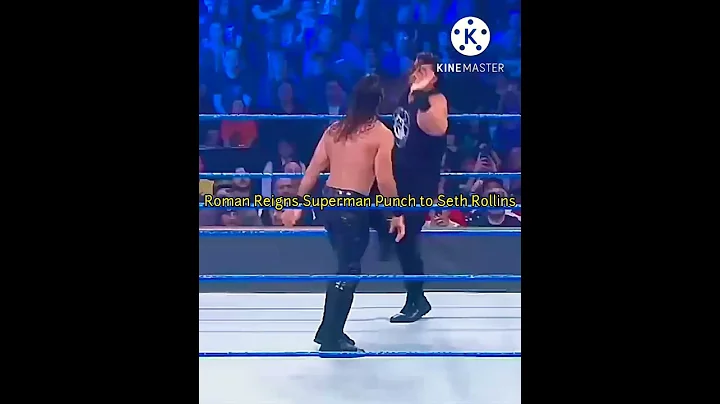 Roman Reigns Superman Punch Seth Rollins 2019 #romanreigns
