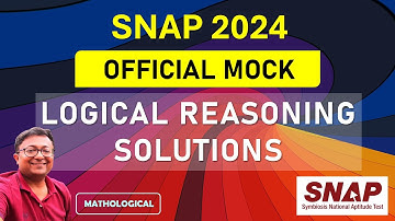 SNAP 2024 Official Mock Test Reasoning Questions & solutions || SNAP 2024 Preparation Booster