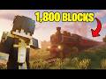 Je CRÉE le TRAIN le PLUS LONG sur Minecraft 🚂
