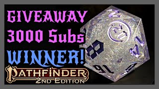 Drawing for a big freakin d20! (Made by Storm Moon, WisdomCheckCreations)