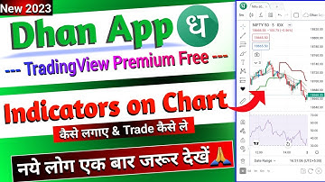 Dhan app me Indicators kaise lagaye - Full Details 2023 | Dhan app Trade by Indicators | Dhan Chart