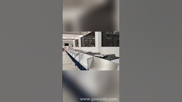 Clothing Parcel Linear Multi-Ports Sorting Machine #warehousesolutions #warehouse #sortingmachine