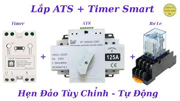 Hướng Dẫn Lắp ATS Và Bộ Hẹn Giờ Thông Minh Hunonic Với Rơ Le Trung Gian