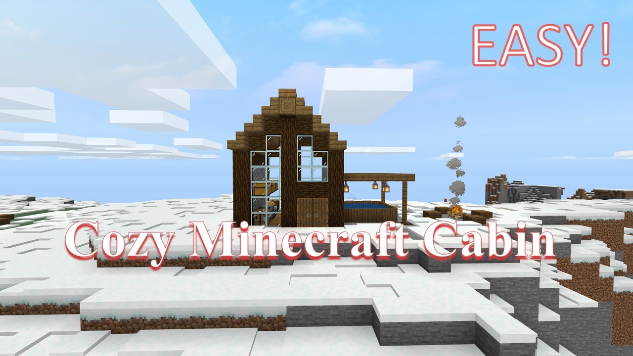 How to Build - Cozy Minecraft Cabin | Easy (Giveaway!!) - YouTube