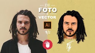 From a Picture to Vector | Illustrator Tutorial (Mouse)