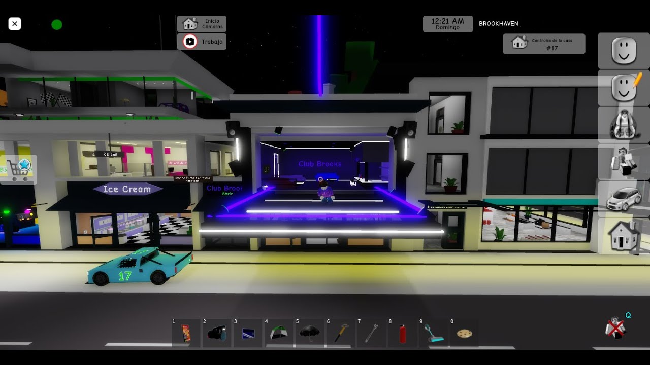 siendo youtuber en Brookhaven *fui al club Brooks* #20 haciendo oficios ...