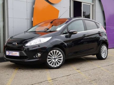 2010 Ford Fiesta Titanium 1.4TDCi Hatchback 5d Black For Sale In