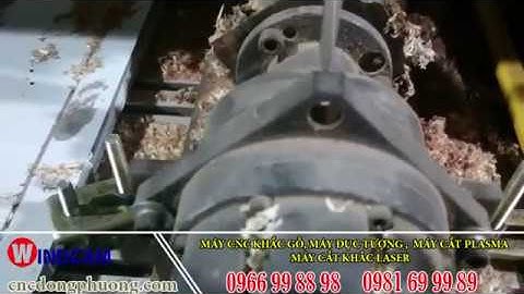 Máy CNC khắc gỗ kết hợp trục xoay A đục tượng. Liên hệ:0966998898