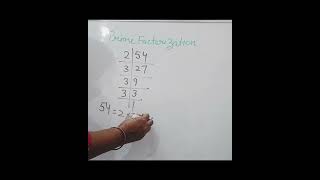 prime factorization #math #easytrick #playandlearnprimary