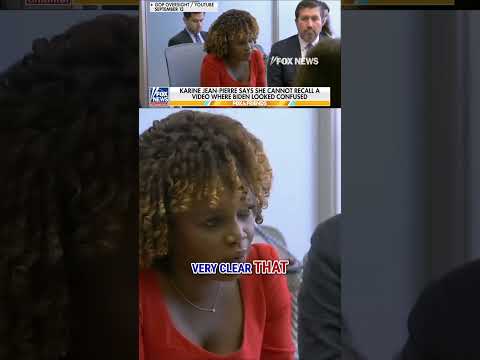 NOT THAT I RECALL Karine Jean Pierre DENIES Seeing Biden Confused Shorts