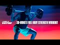 30minute athome strength training workout  bodypump  les mills x reebok nano series
