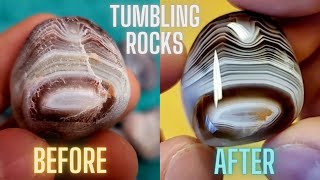 Botswana Agate | Before and After | Tumbling Rocks #4