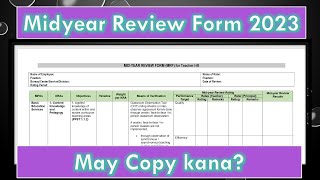 Midyear Review Form 2023 Soft Copy #ipcrf2023 #deped #depedRPMS #rpms_multi_year screenshot 1
