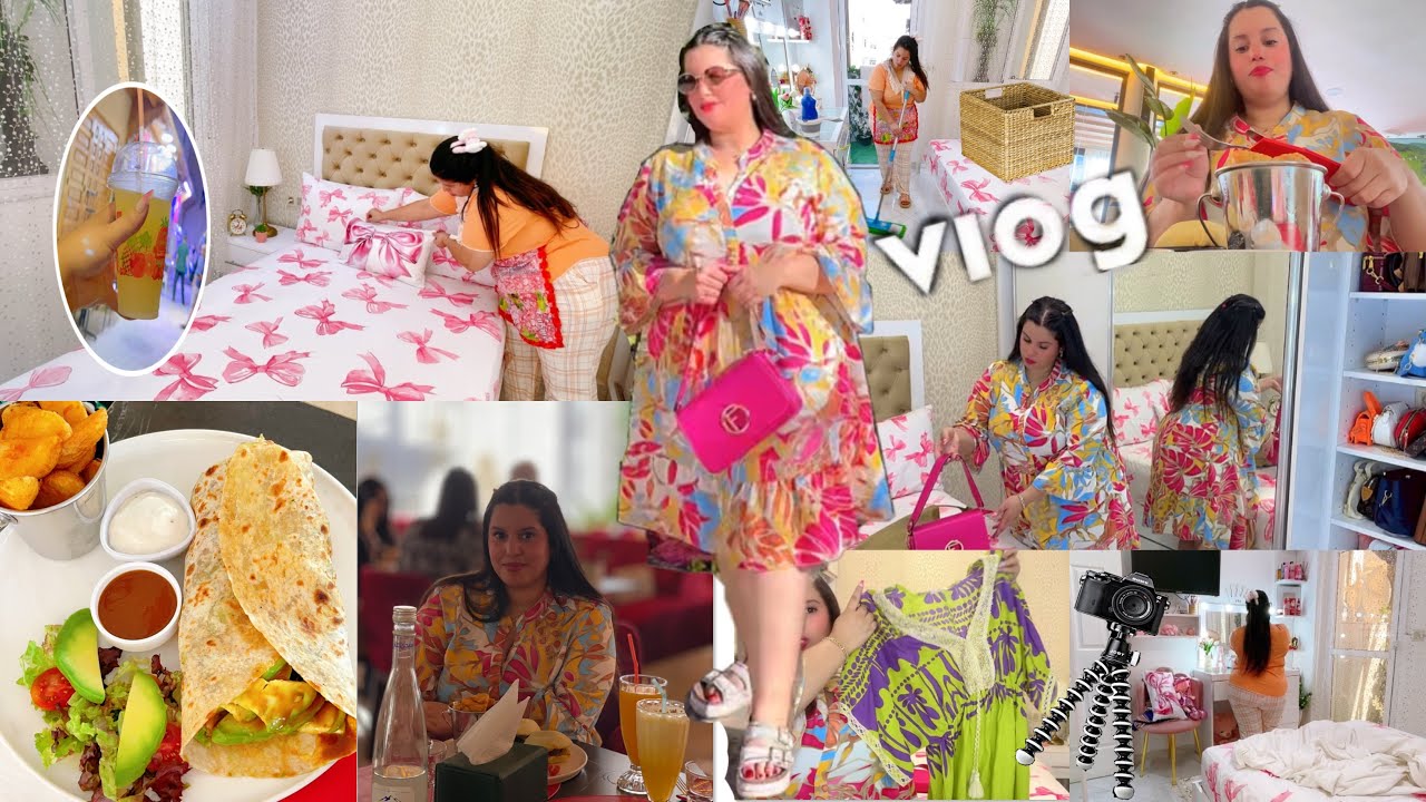 صباح اليوم كامل معيا🎀خرجنا بدلنا لجو تغدينا برا🫰🏻مشترياتي ملابس صيف My vlog 
