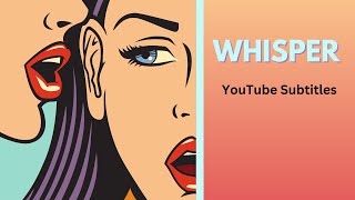 Whisper for YouTube: Speech2TextAI: Perfect YouTube Subtitles - Free. Multiple Languages.