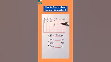HOW TO CONVERT FROM ONE UNIT TO ANOTHER? #Maths #maths #unitconversion #metricsystem