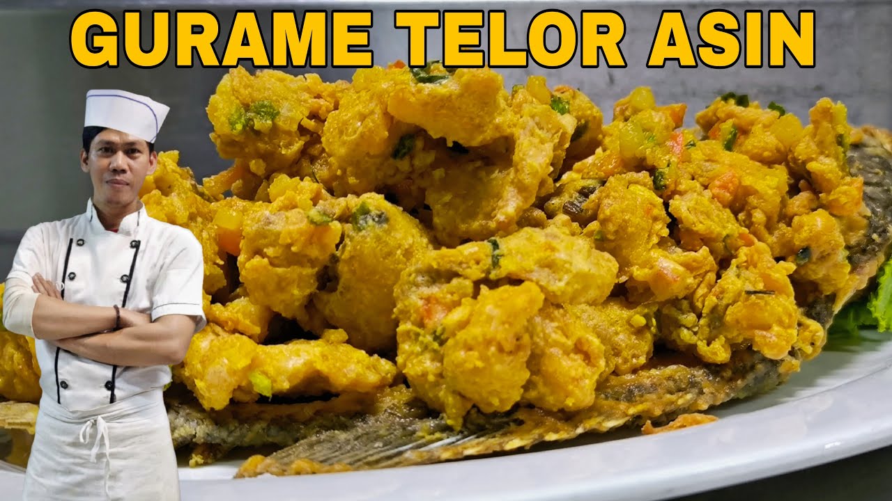 Gurame telor asin | Chinese food style || ala nanang kitchen